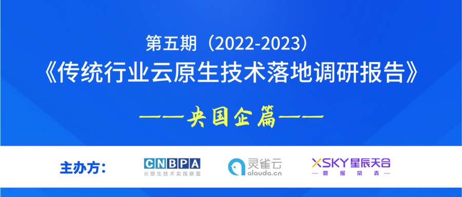 第五期（2022-2023）传统行业云原生技术落地调研报告——央国企篇